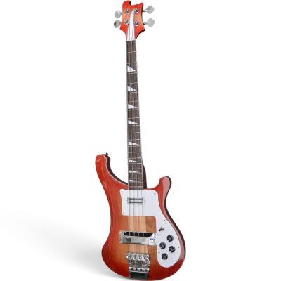 Custom Nova 4003 Fireglo Chrome Hardware 4 String Bass - Image 3