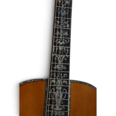 Custom Vertex Amber Classical Solid Spruce Top Acoustic Guitar D45 - Image 6