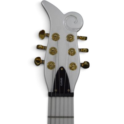 Custom Ember Prince Cloud Pearl White Electric Guitar Gold Hardware - Image 6