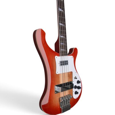 Custom Nova 4003 Fireglo Chrome Hardware 4 String Bass - Image 6