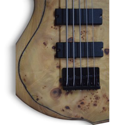Custom Onyx Patriot Birdseye 5 String Bass - Image 7