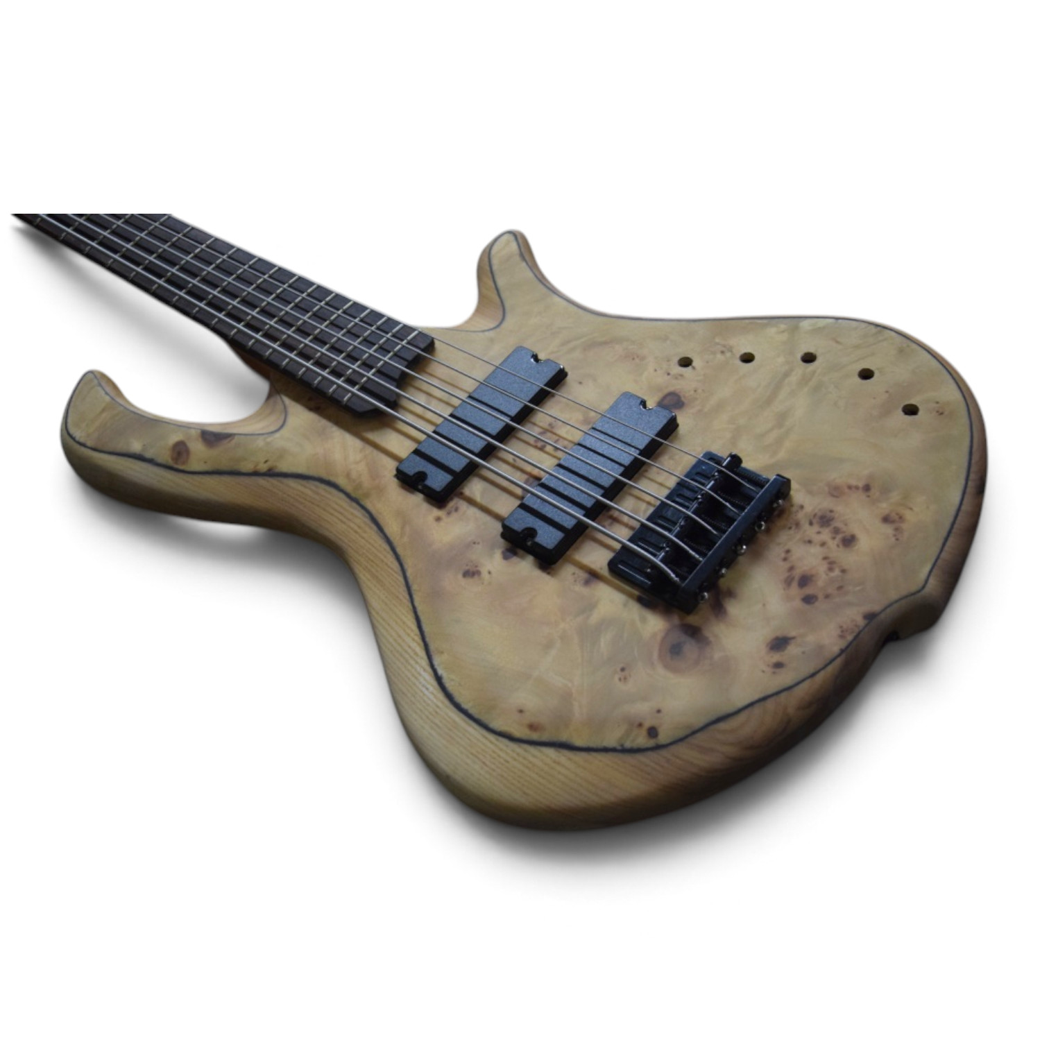 Custom Onyx Patriot Birdseye 5 String Bass - Image 11