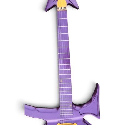 Custom Ember Prince Love Purple Guitar Floyd Rose Tremolo Left Handed Strung For Right Handed - Image 5