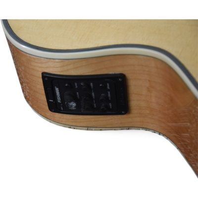 Custom Crown SJ200 Natural Solid Sitka Spruce Top Acoustic Electric Guitar Inlayed Fretboard Fishman EQ - Image 2