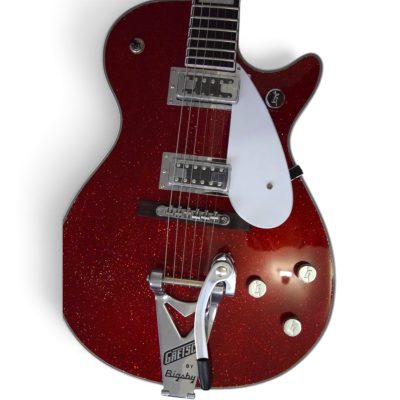 Custom Sovereign Red Sparkle Jet Duo G6129T George Harrison Guitar Bigsby Tremolo - Image 8