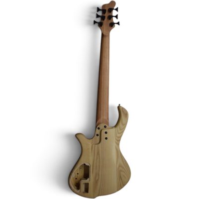 Custom Onyx Patriot Matte Gray Burst Flamed Maple Top 6 String Bass - Image 13