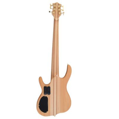 Custom Denver Smith Elite Figured Wood Quilted Maple 6 String Bass Ebony Fretboard Red LED - Image 14