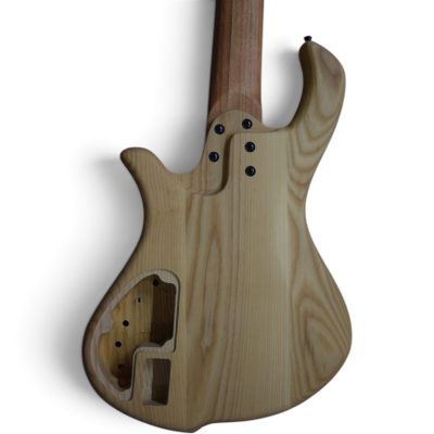 Custom Onyx Patriot Matte Gray Burst Flamed Maple Top 6 String Bass - Image 14