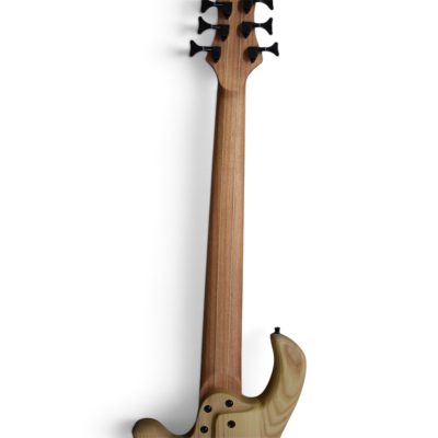 Custom Onyx Patriot Matte Gray Burst Flamed Maple Top 6 String Bass - Image 15