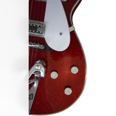 Custom Sovereign Red Sparkle Jet Duo G6129T George Harrison Guitar Bigsby Tremolo - Image 9