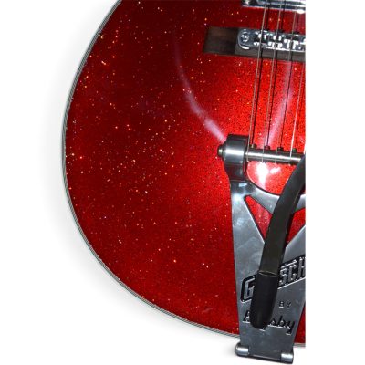 Custom Sovereign Red Sparkle Jet Duo G6129T George Harrison Guitar Bigsby Tremolo - Image 4