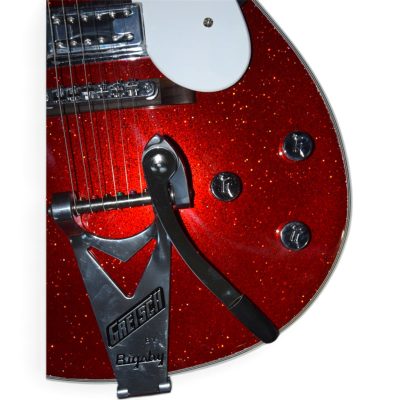 Custom Sovereign Red Sparkle Jet Duo G6129T George Harrison Guitar Bigsby Tremolo - Image 5