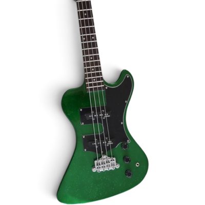 Custom Crown Krist Novoselic Green Metallic Finish Thunderbird 4 String Bass - Image 2