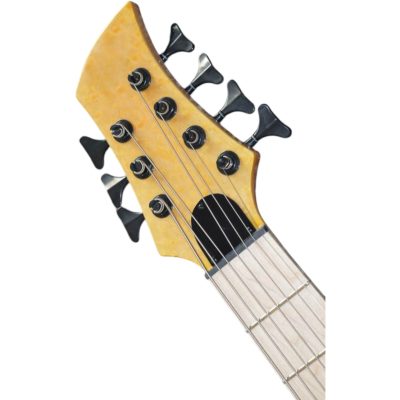 Custom Solis Foder Imperial Amber Finish Birdseye 7 String Bass - Image 4
