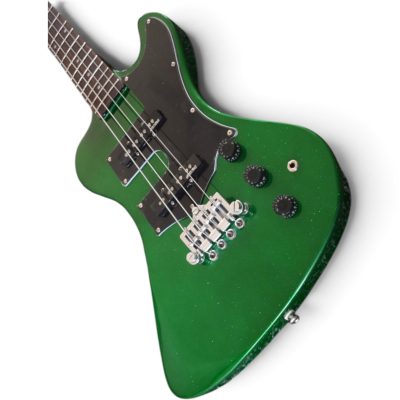 Custom Crown Krist Novoselic Green Metallic Finish Thunderbird 4 String Bass - Image 6