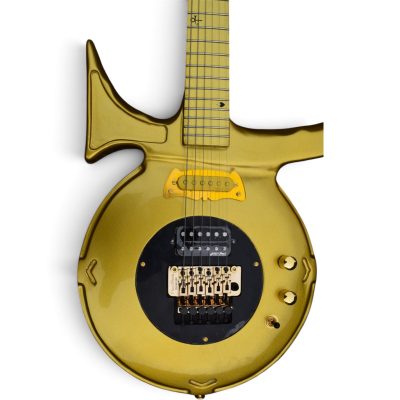 Custom Ember Prince Love Gold Finish Electric Guitar Floyd Rose Tremolo - Image 4