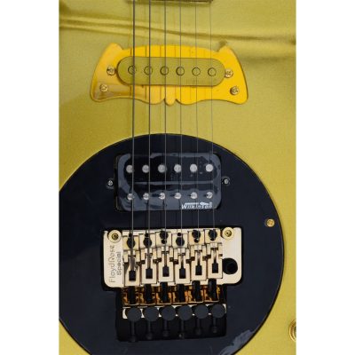Custom Ember Prince Love Gold Finish Electric Guitar Floyd Rose Tremolo - Image 5