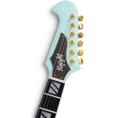 Custom Crown Firebird VII Frost Blue Finish Three Pickups Guitar Mini Humbuckers - Image 5