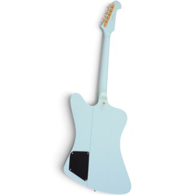 Custom Crown Firebird VII Frost Blue Finish Three Pickups Guitar Mini Humbuckers - Image 3