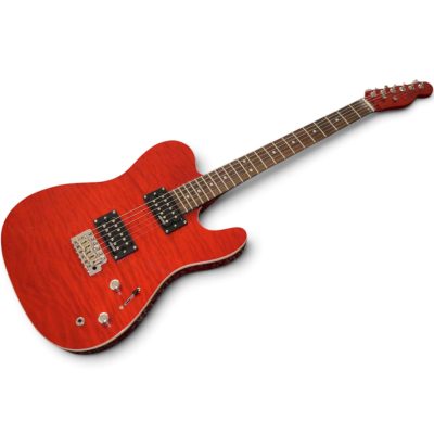Custom Regent Jim Adkins Red Flamed Maple Top Electric Guitar - Image 4