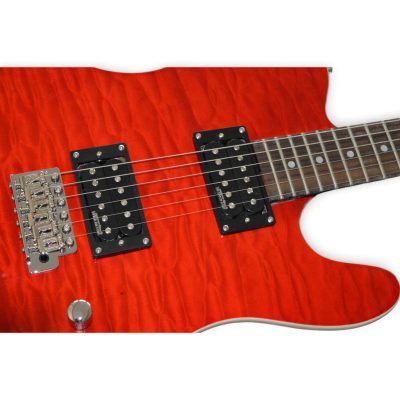 Custom Regent Jim Adkins Red Flamed Maple Top Electric Guitar - Image 6