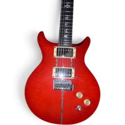 Custom Monarch Santana Red Flamed Maple Top Solid Electric Guitar