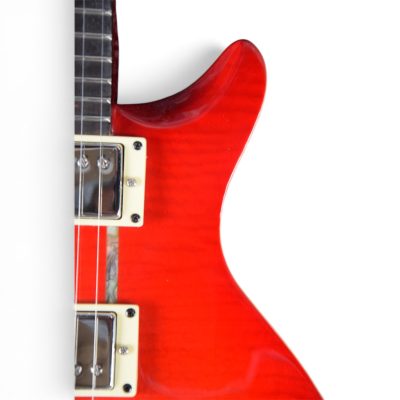 Custom Monarch Santana Red Flamed Maple Top Solid Electric Guitar - Image 10