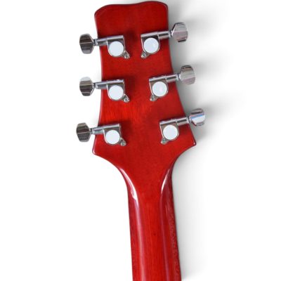 Custom Monarch Santana Red Flamed Maple Top Solid Electric Guitar - Image 3