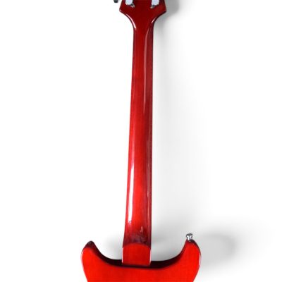 Custom Monarch Santana Red Flamed Maple Top Solid Electric Guitar - Image 4