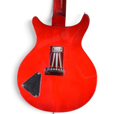 Custom Monarch Santana Red Flamed Maple Top Solid Electric Guitar - Image 5