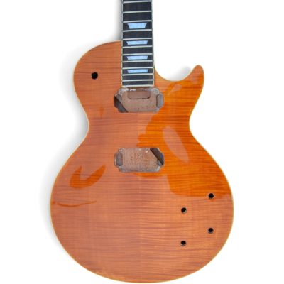 Custom Crown DIY Unfinished Honeyburst Flamed Maple Top Jimmy Page Finish Guitar