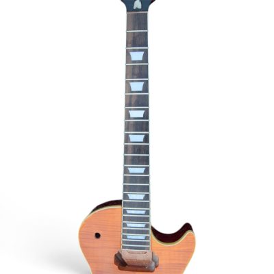 Custom Crown DIY Unfinished Honeyburst Flamed Maple Top Jimmy Page Finish Guitar - Image 5