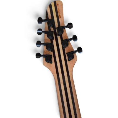 Custom Onyx Regius Gray Burst Flamed Maple Top 7 String Guitar - Image 2
