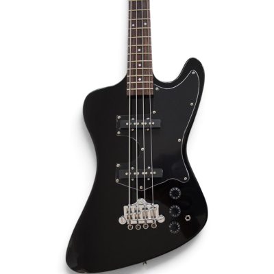 Custom Crown Krist Novoselic Jet Black Finish Thunderbird 4 String Bass