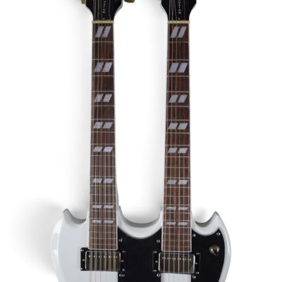 Custom Crown SG Don Felder Alphine White Double Neck 12 6 String EDS1275 Guitar - Image 6