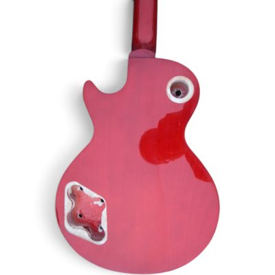 Custom Crown DIY Unfinished Wine Red Flamed Maple Top Pete Townshend Finish Guitar - Image 11