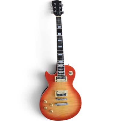 Custom Crown Left Handed Heritage Cherry Sunburst Jimmy Page Finish Electric Guitar - Image 10