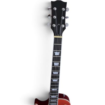 Custom Crown Left Handed Heritage Cherry Sunburst Jimmy Page Finish Electric Guitar - Image 9