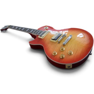 Custom Crown Left Handed Heritage Cherry Sunburst Jimmy Page Finish Electric Guitar - Image 6