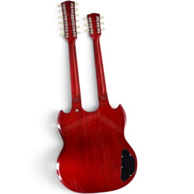 Custom Crown Left Handed SG Don Felder Red Double Neck 12 6 String EDS1275 Guitar - Image 16