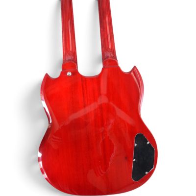 Custom Crown Left Handed SG Don Felder Red Double Neck 12 6 String EDS1275 Guitar - Image 2