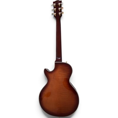 Custom Crown Supreme Bonamassa Brownburst Flamed Maple Top Fhole Electric Guitar - Image 7