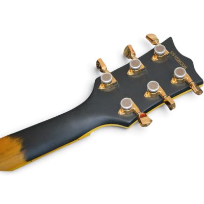 Custom Obsidian Iron Cross Matte Metallica Relic Distressed Aged Finish Guitar - Image 8