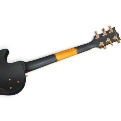 Custom Obsidian Iron Cross Matte Metallica Relic Distressed Aged Finish Guitar - Image 9