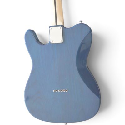 Custom Regent Transparent Blue High Gloss Electric Guitar - Image 4