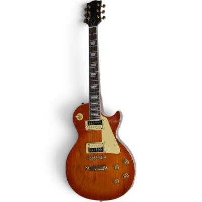 Custom Crown Heritage Sunburst Jimmy Page Finish Electric Guitar - Image 5