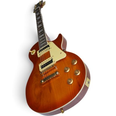 Custom Crown Heritage Sunburst Jimmy Page Finish Electric Guitar - Image 2