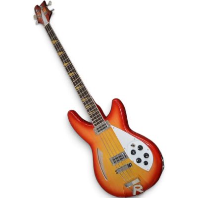 Custom Nova 4005V Fireglo 4 String Bass 22 Frets Semi Hollow - Image 5