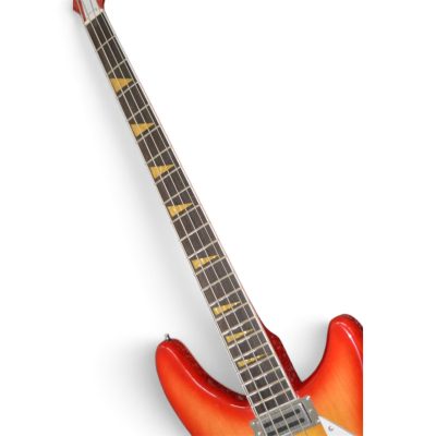Custom Nova 4005V Fireglo 4 String Bass 22 Frets Semi Hollow - Image 6