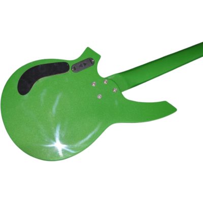 Custom Aether Bongo Green 5 String Bass Active Pickups Star Inlays - Image 8
